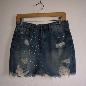 Rue 21 Blue Jean Skirt